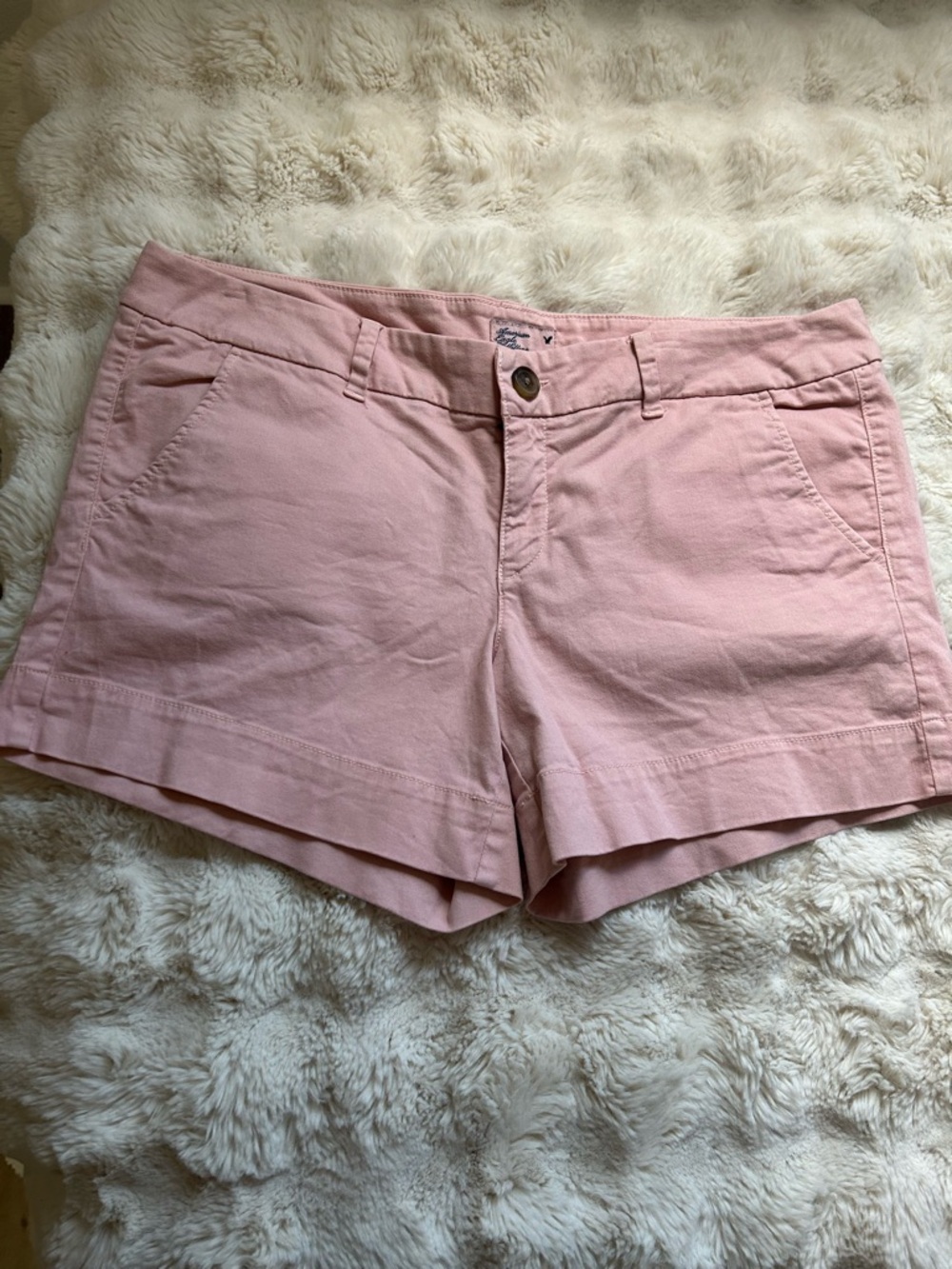 American Eagle Outfitters Light Pink Cotton Shorts